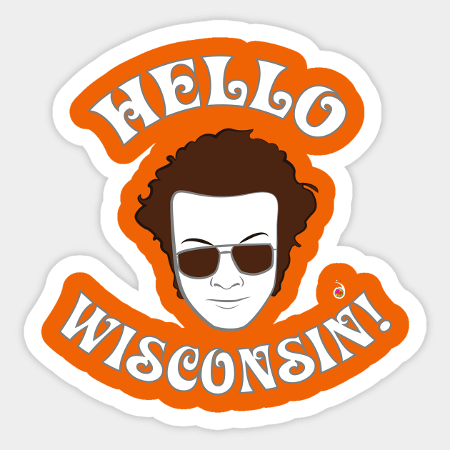 Hyde: Hello Wisconsin! Sticker by rednessdesign